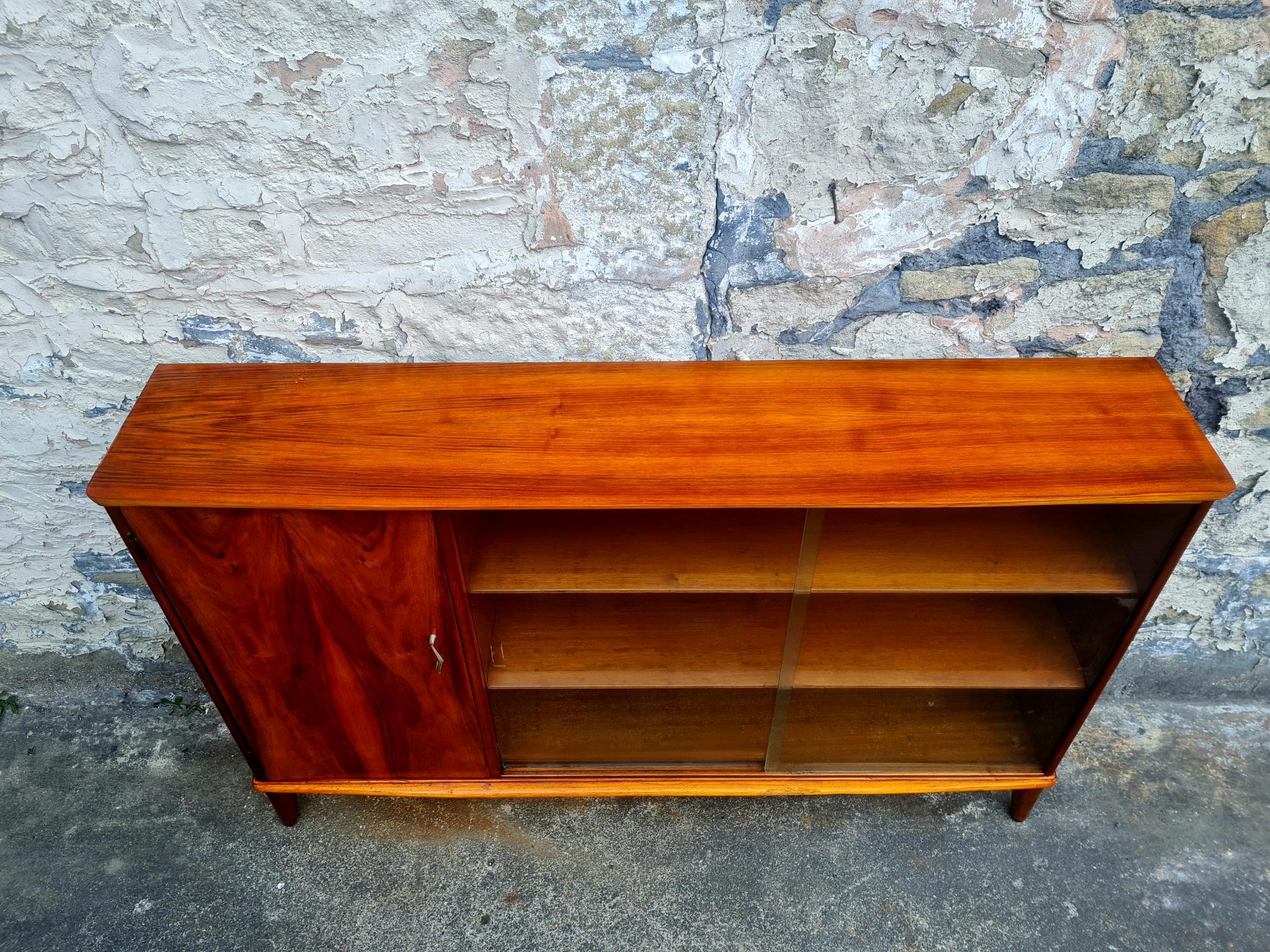 Display Cabinet By McIntosh of Kirkcaldy Scotland Bookcase Shelving Storage Mid Century Vintage Retro Furniture Cupboard Glass Cabinet
