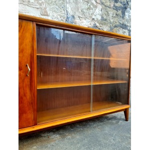 Display Cabinet By McIntosh of Kirkcaldy Scotland Bookcase Shelving Storage Mid Century Vintage Retro Furniture Cupboard Glass Cabinet