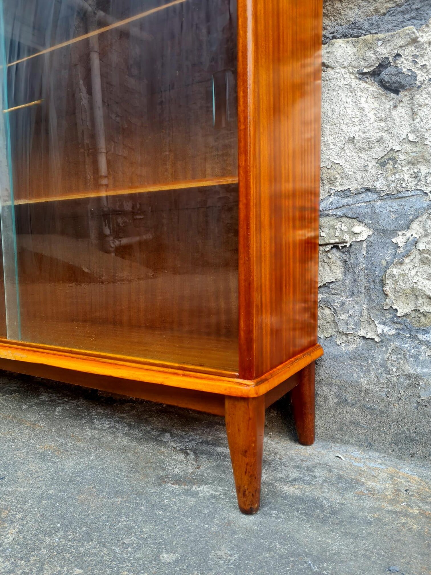 Display Cabinet By McIntosh of Kirkcaldy Scotland Bookcase Shelving Storage Mid Century Vintage Retro Furniture Cupboard Glass Cabinet