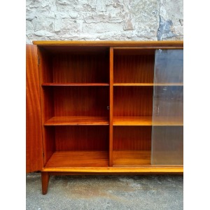 Display Cabinet By McIntosh of Kirkcaldy Scotland Bookcase Shelving Storage Mid Century Vintage Retro Furniture Cupboard Glass Cabinet