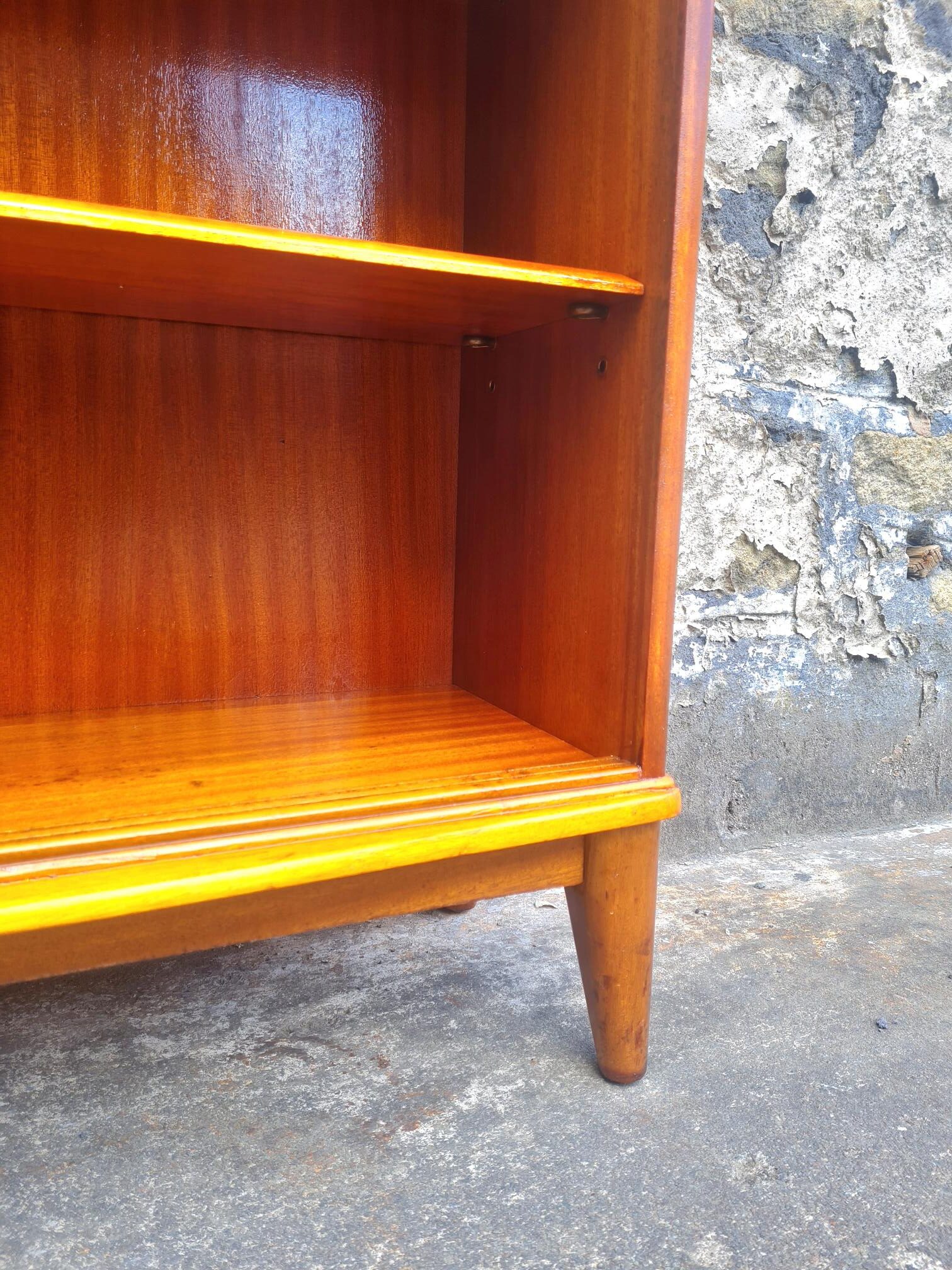 Display Cabinet By McIntosh of Kirkcaldy Scotland Bookcase Shelving Storage Mid Century Vintage Retro Furniture Cupboard Glass Cabinet