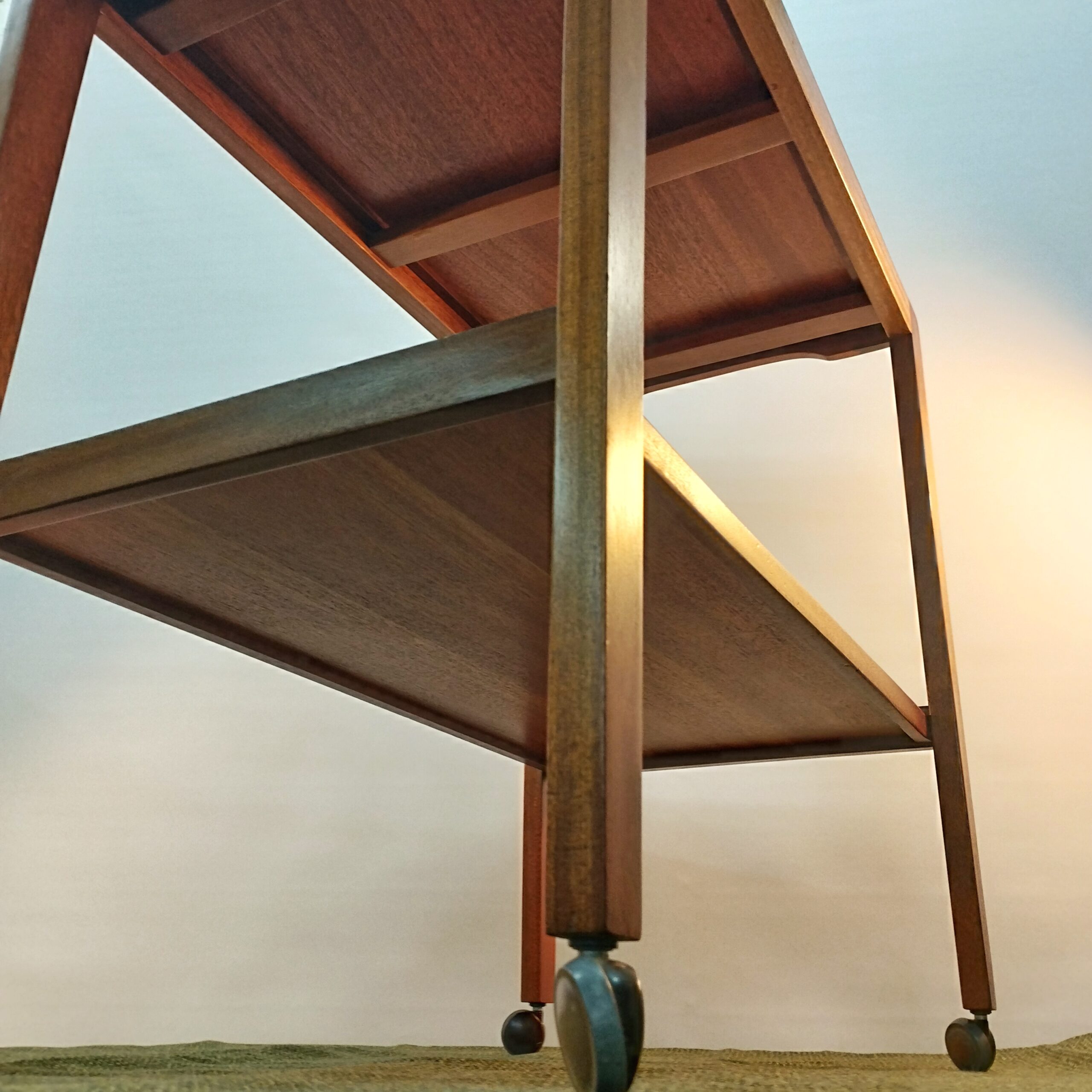 Gorgeous mid-century teak hostess/drinks trolley