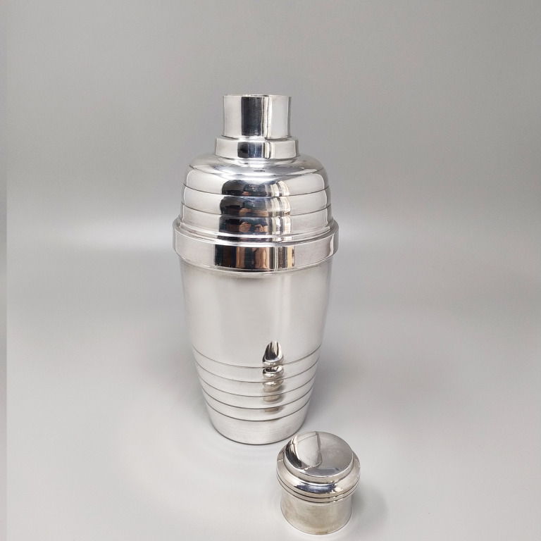1930s Astonishing Art Deco Cocktail Shaker by Embe. Made in Italy - Image 3