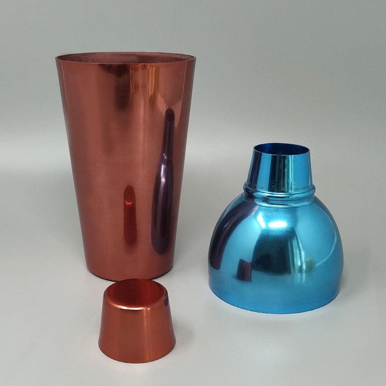 1950s Gorgeous Cocktail Shaker in Pure Aluminum. Made in Italy - Image 4