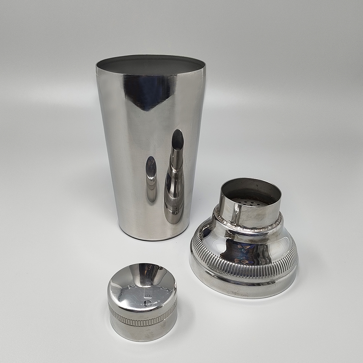 1960s Luxury Handcrafted Cocktail Shaker. Made in Italy
