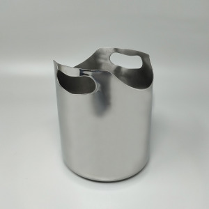 1970s Gorgeous Cocktail Shaker With Ice Bucket by Motta. Made in Italy