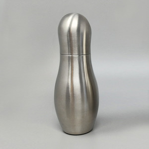 1970s Gorgeous "Bowling" Cocktail Shaker With Ice Bucket Tauma by Guzzini. Made in Italy
