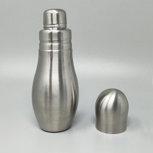 1970s Gorgeous "Bowling" Cocktail Shaker With Ice Bucket Tauma by Guzzini. Made in Italy