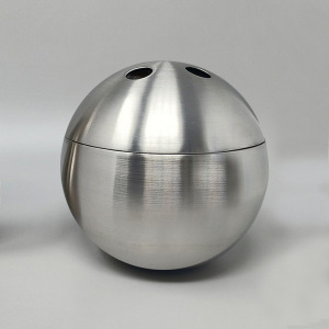 1970s Gorgeous "Bowling" Cocktail Shaker With Ice Bucket Tauma by Guzzini. Made in Italy