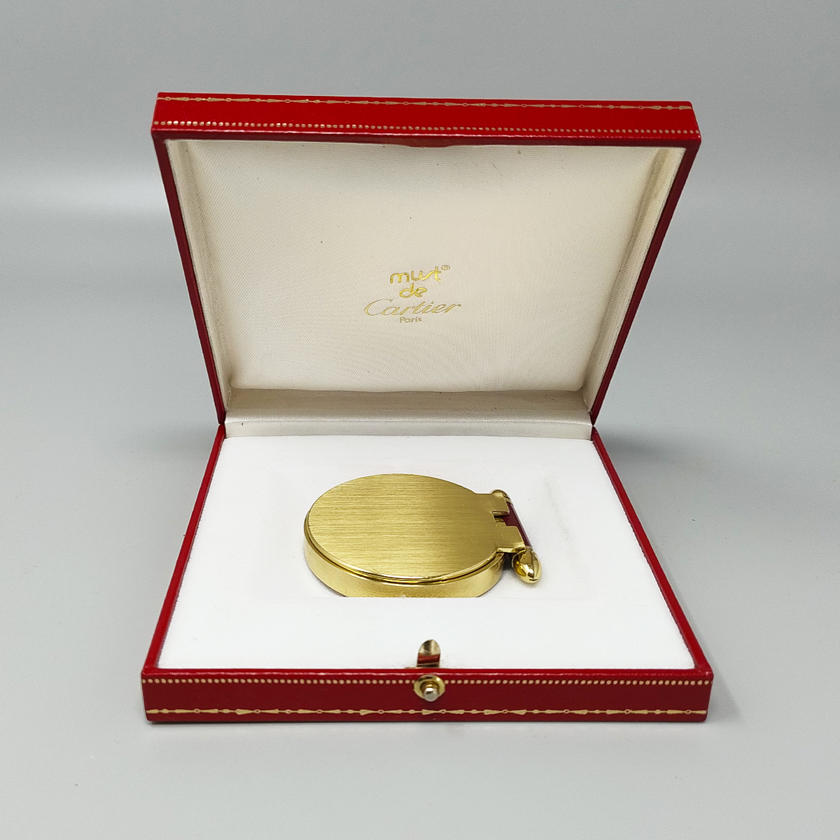 1990s Gorgeous Cartier Alarm Clock Pendulette. Made in France.