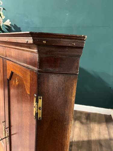 19th Century Mahogany Shelved Corner Cabinet