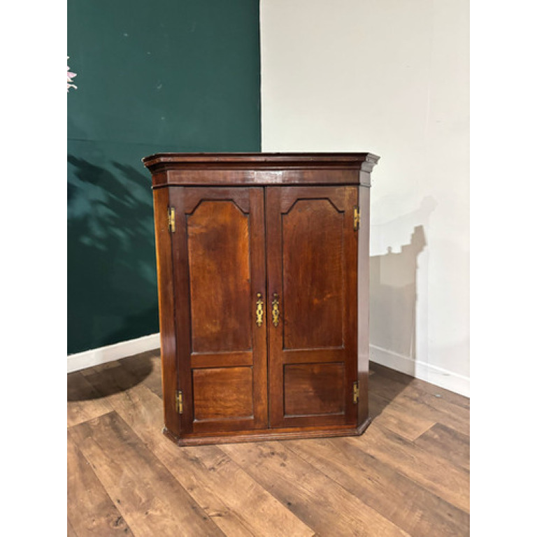 19th Century Mahogany Shelved Corner Cabinet