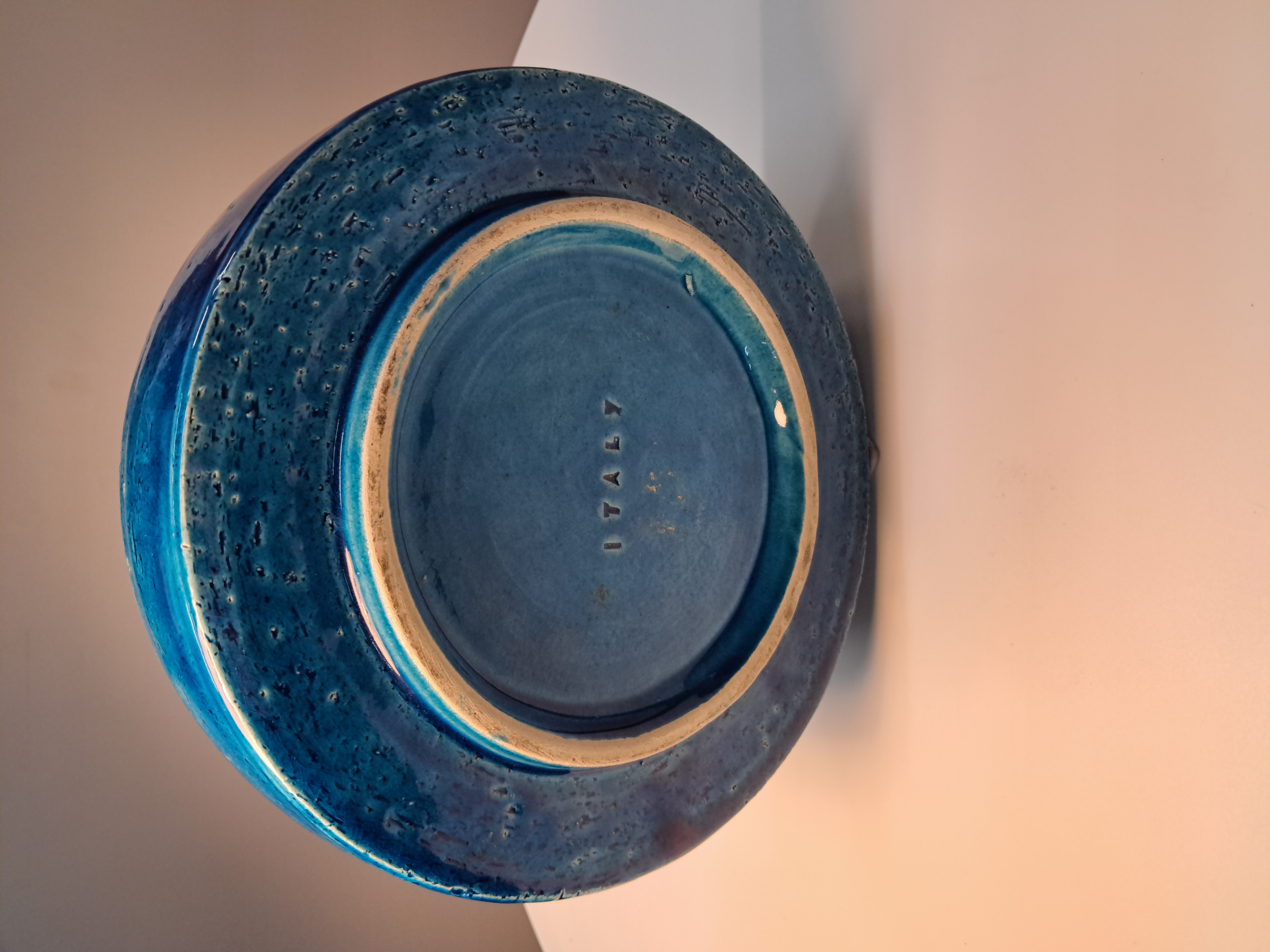 Brutlist Bitossi Cigar Ashtray Or Catchall In Cobalt Blue