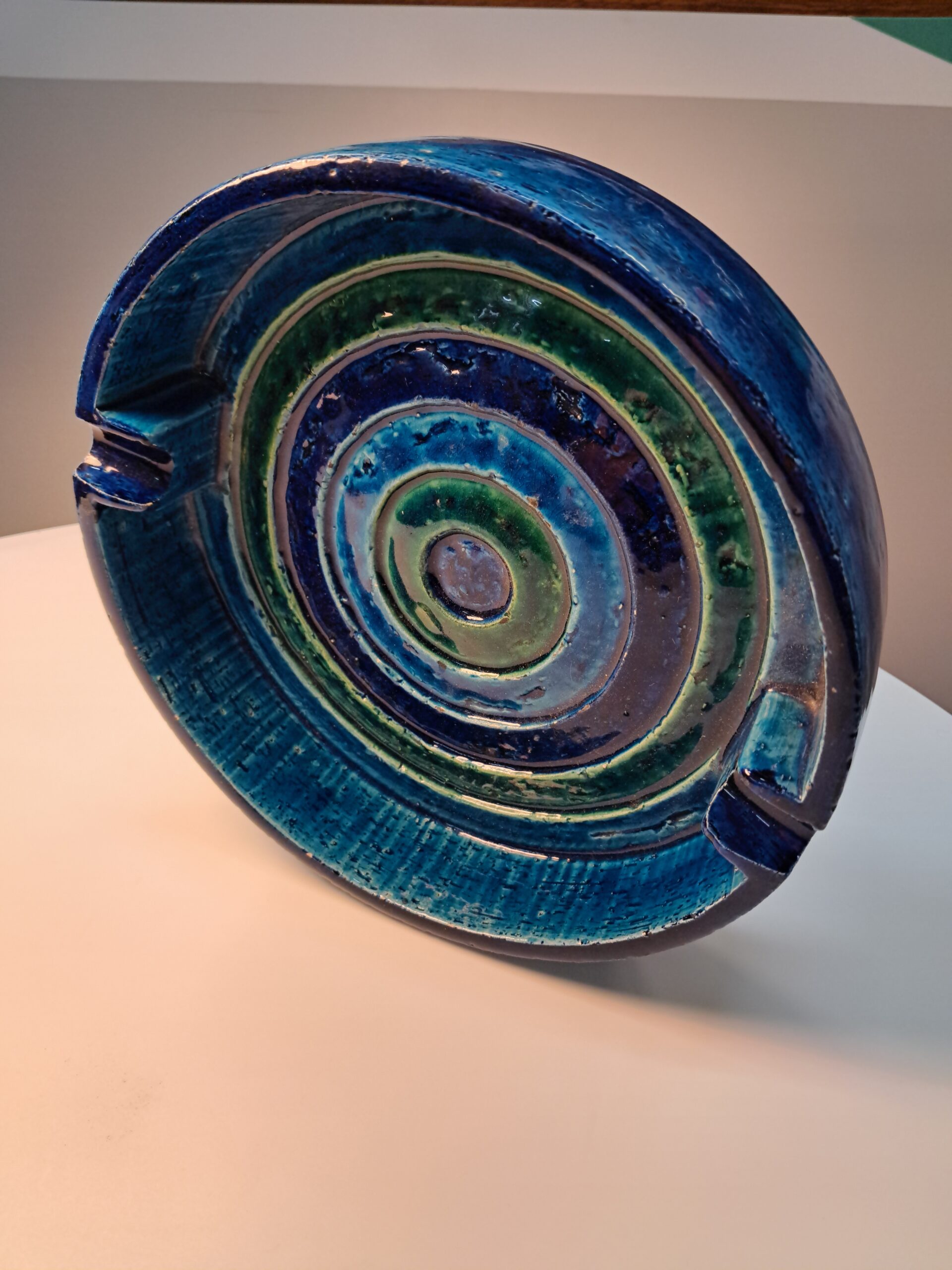 Brutlist Bitossi Cigar Ashtray Or Catchall In Cobalt Blue