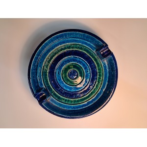 Brutlist Bitossi Cigar Ashtray Or Catchall In Cobalt Blue