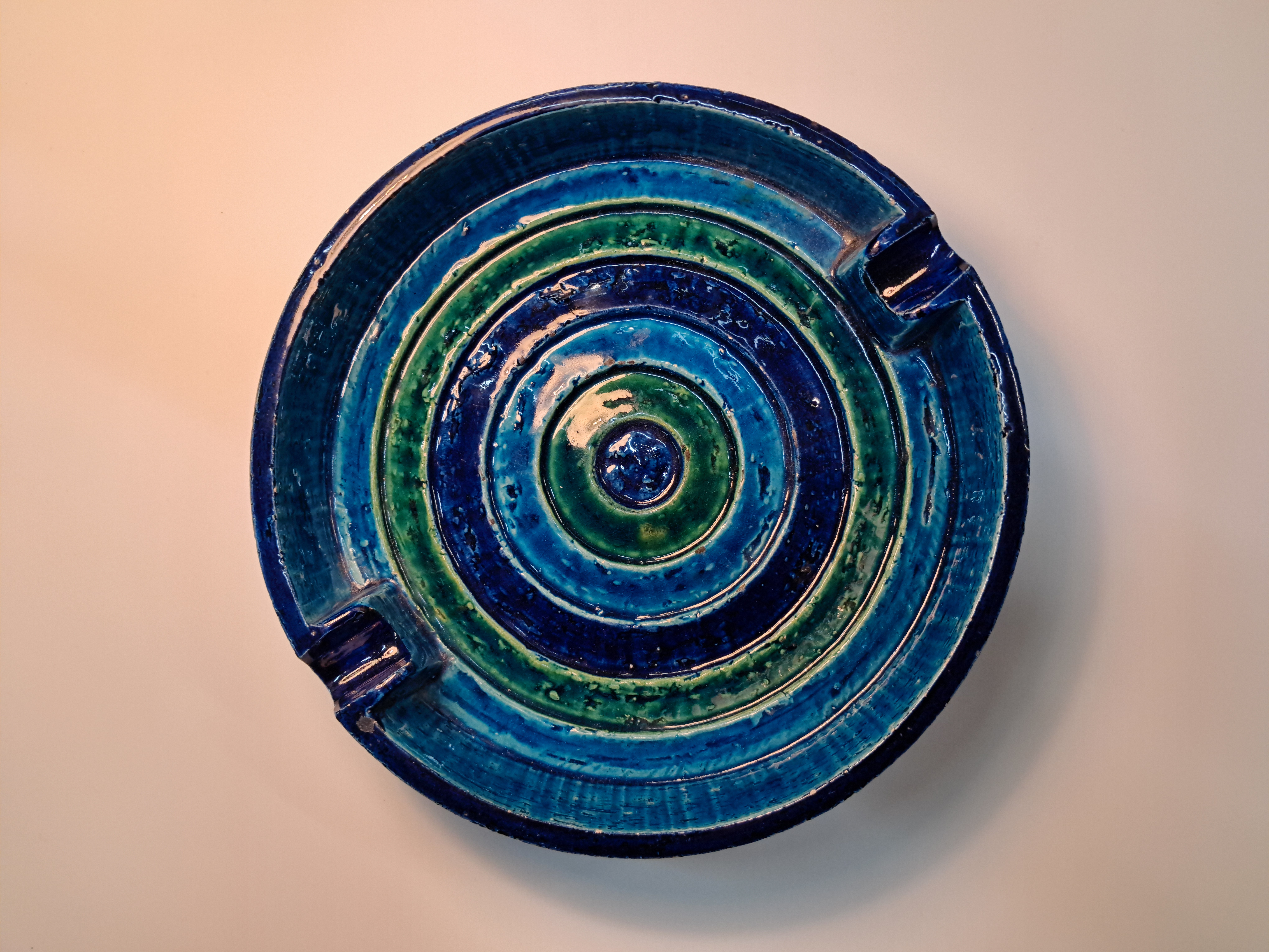 Brutlist Bitossi Cigar Ashtray Or Catchall In Cobalt Blue