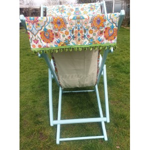 Edwardian canopy folding deckchair