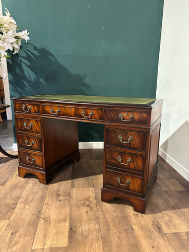 20th Century Mahogany Kneehole Desk