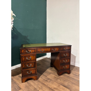 20th Century Mahogany Kneehole Desk