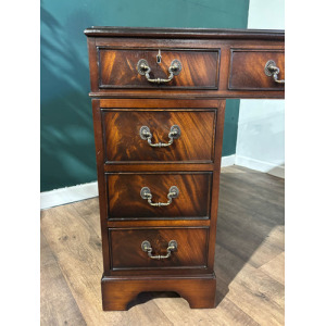20th Century Mahogany Kneehole Desk