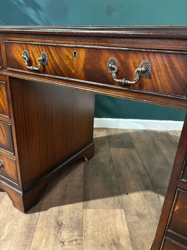 20th Century Mahogany Kneehole Desk