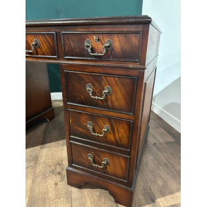 20th Century Mahogany Kneehole Desk