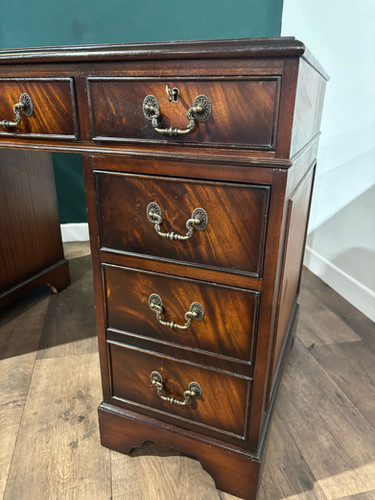 20th Century Mahogany Kneehole Desk