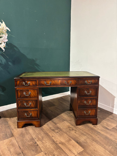 20th Century Mahogany Kneehole Desk