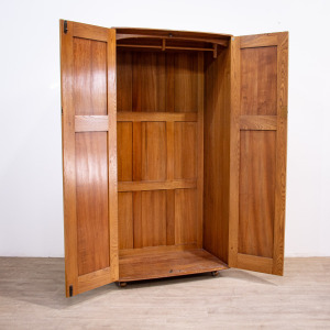 Mid Century Ercol Elm Wardrobe Model 407