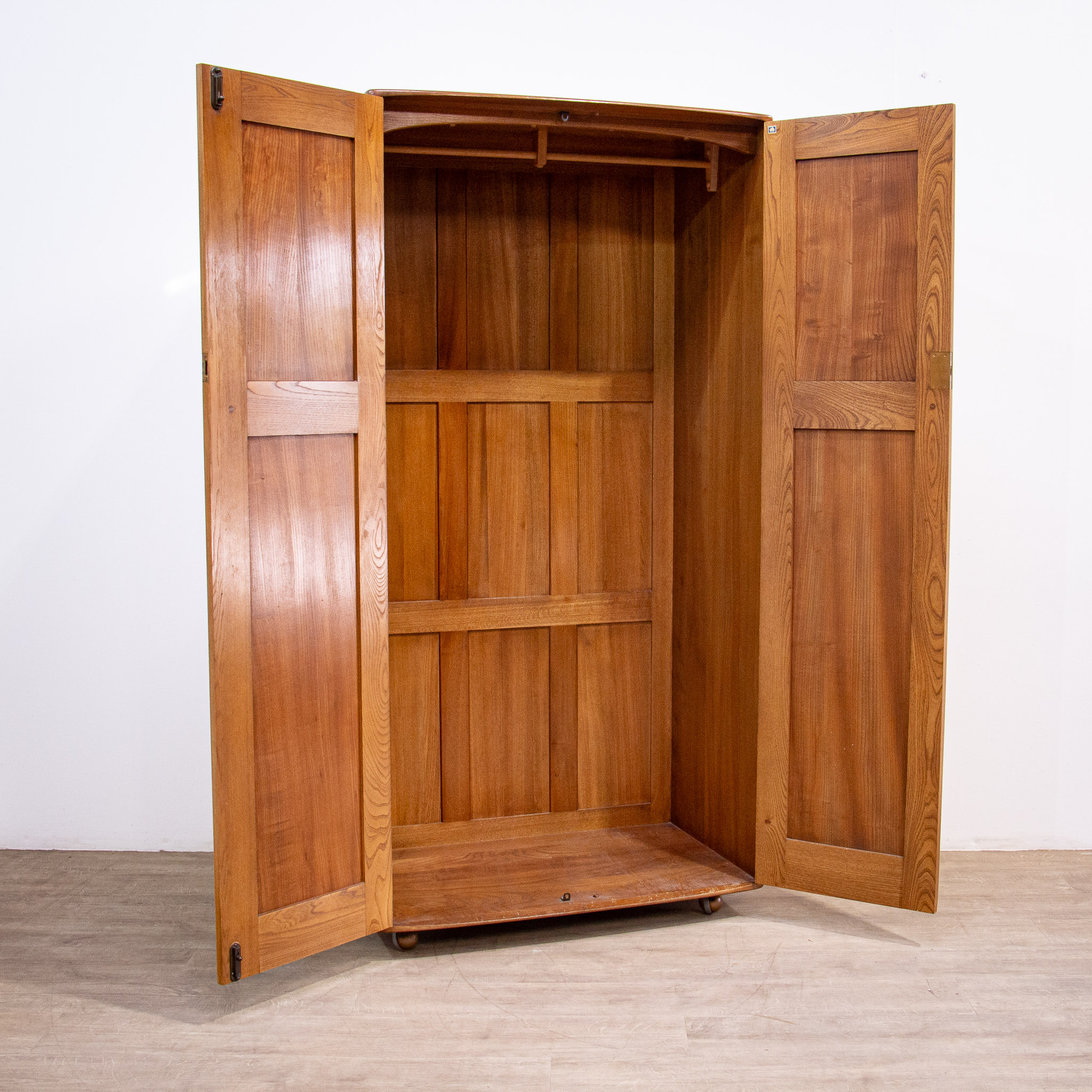 Mid Century Ercol Elm Wardrobe Model 407