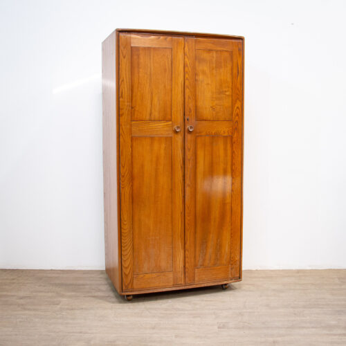 Mid Century Ercol Elm Wardrobe Model 407