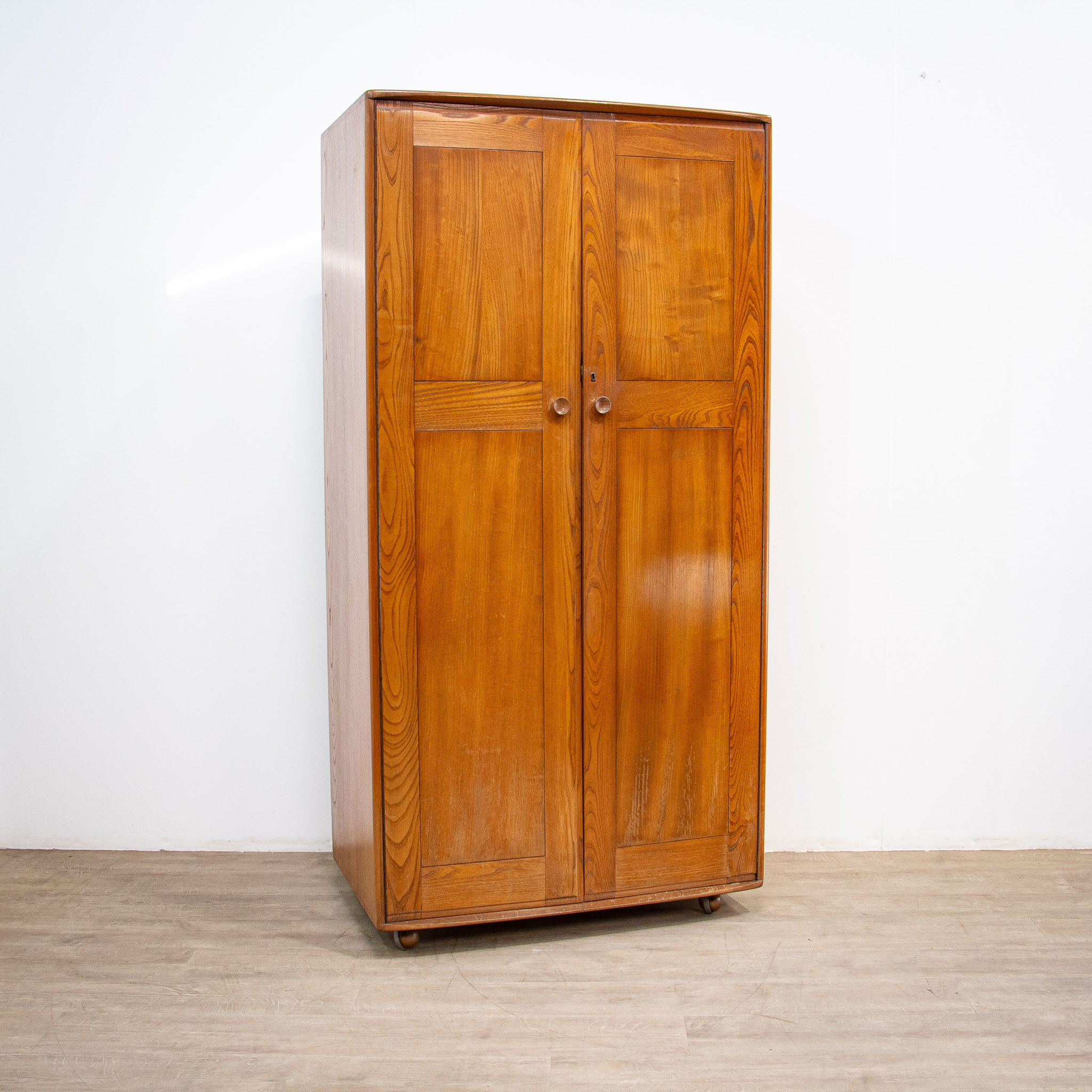 Mid Century Ercol Elm Wardrobe Model 407