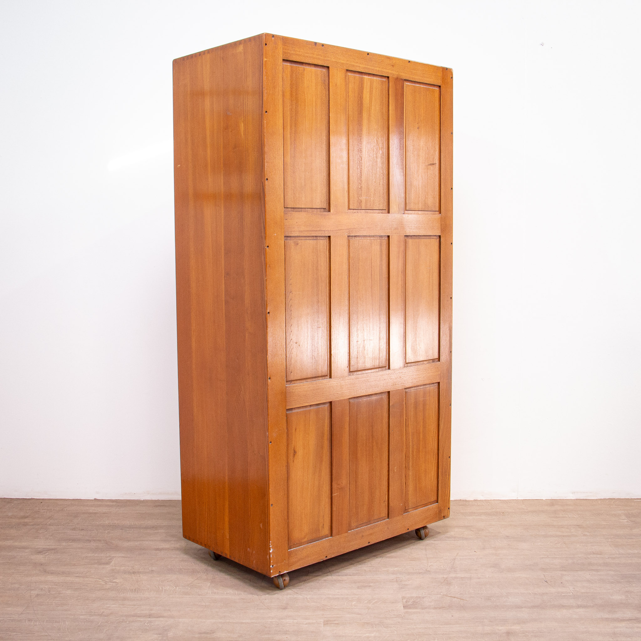 Mid Century Ercol Elm Wardrobe Model 407