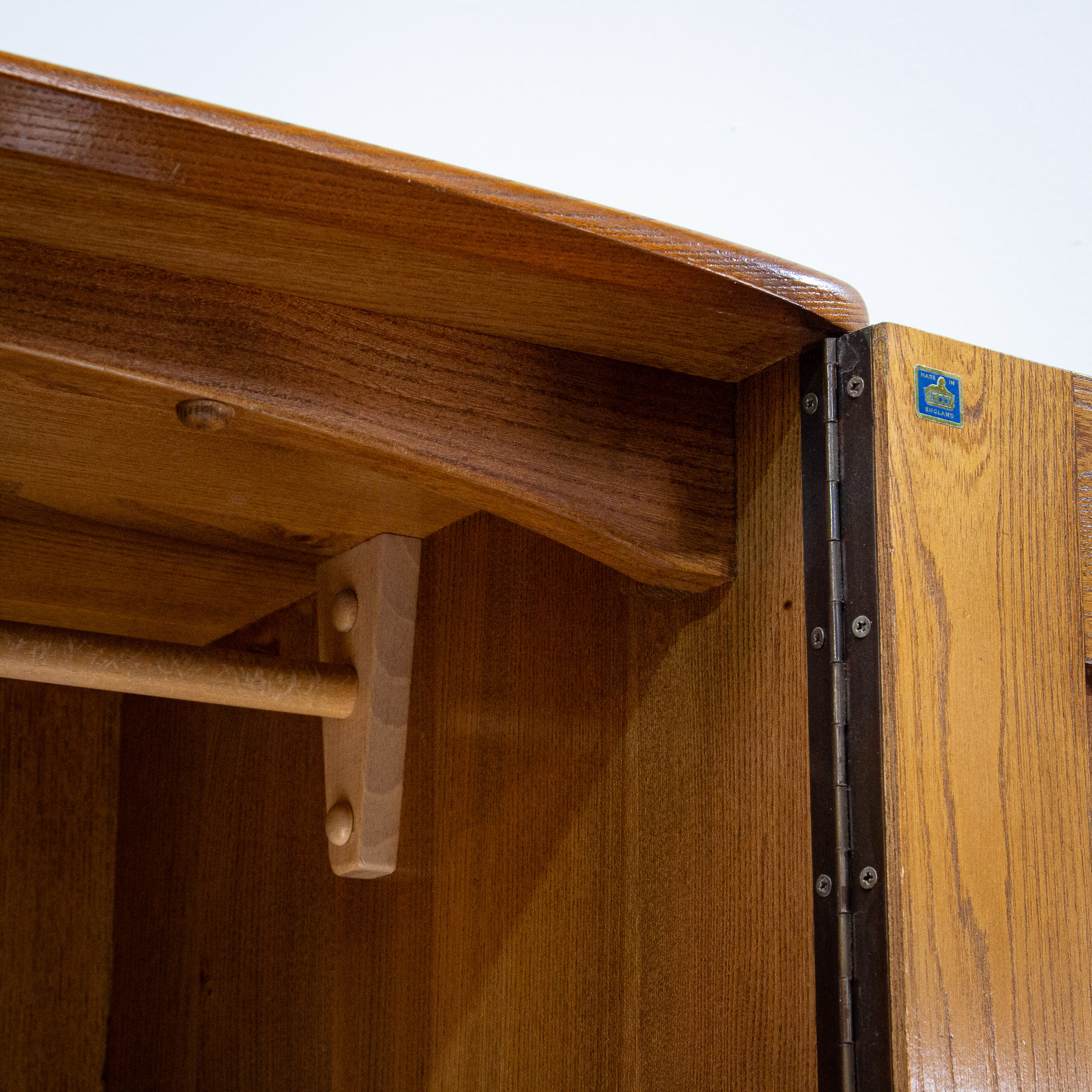 Mid Century Ercol Elm Wardrobe Model 407