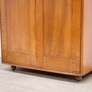 Mid Century Ercol Elm Wardrobe Model 407