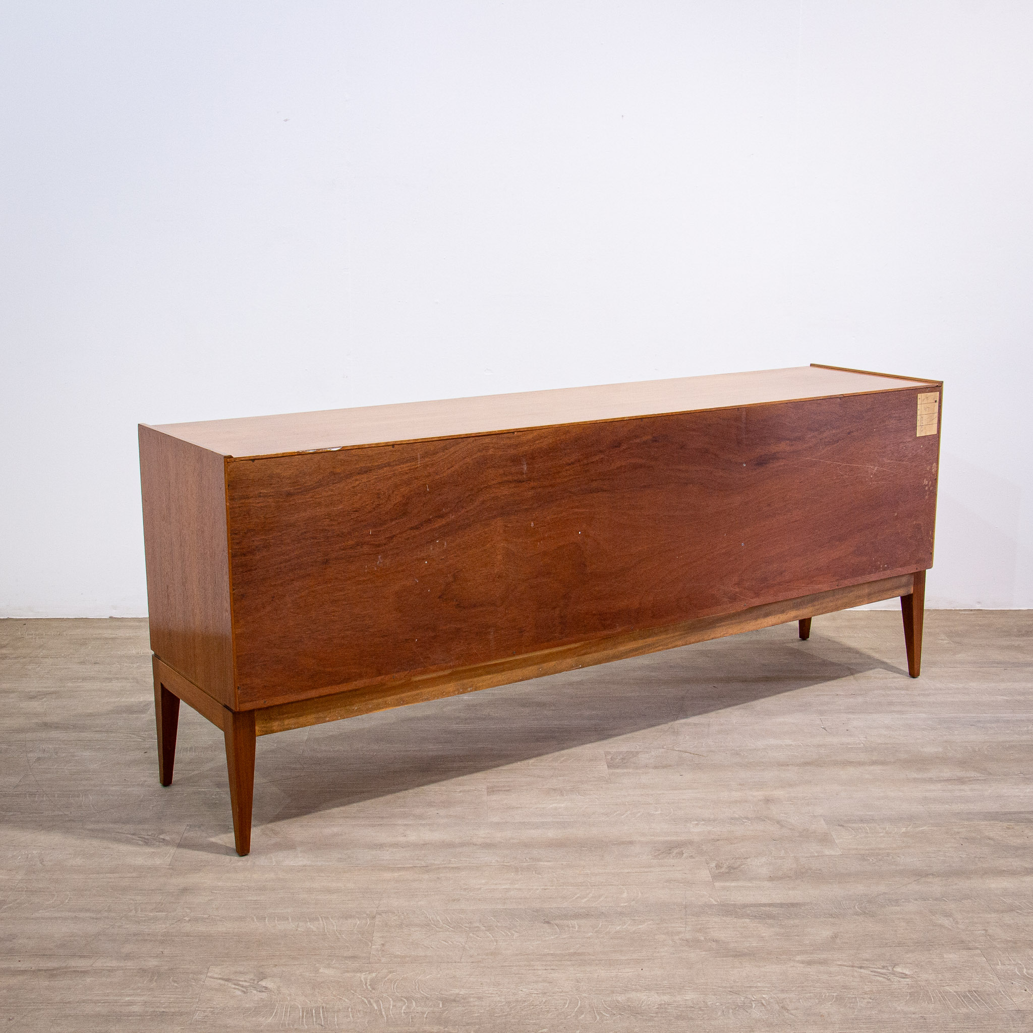 Long Mid Century Teak Sideboard