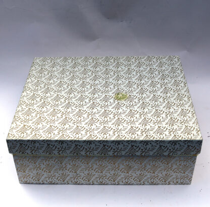 Unusual mid-century complete 50 years Marriage Champagne Glasses Boxed C.1950's - Image 4