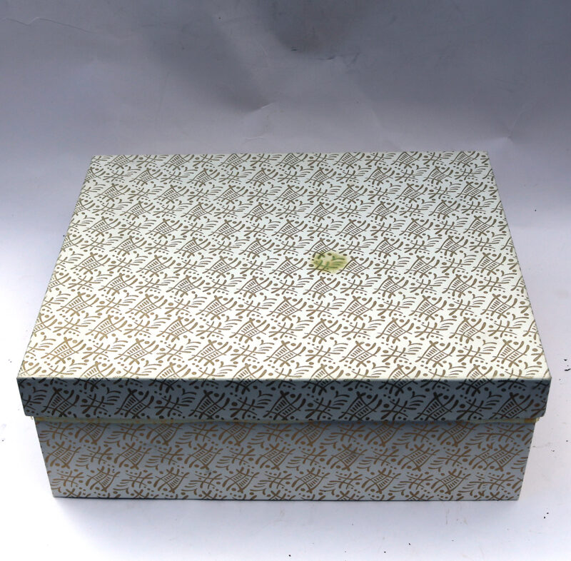 Unusual mid-century complete 50 years Marriage Champagne Glasses Boxed C.1950's