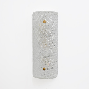 Pair of Modern Italian Murano Glass Textured Wall Sconces