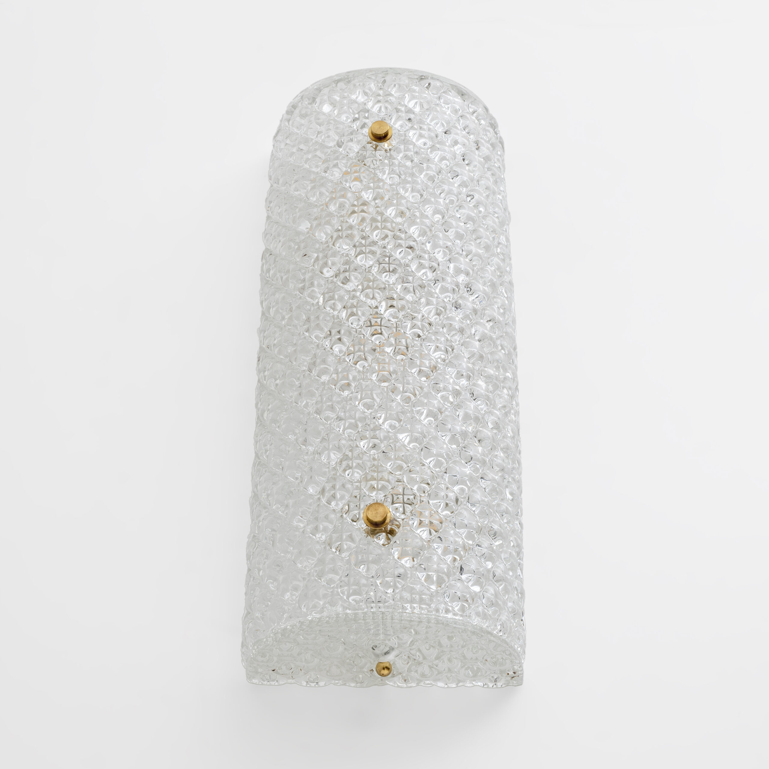 Pair of Modern Italian Murano Glass Textured Wall Sconces