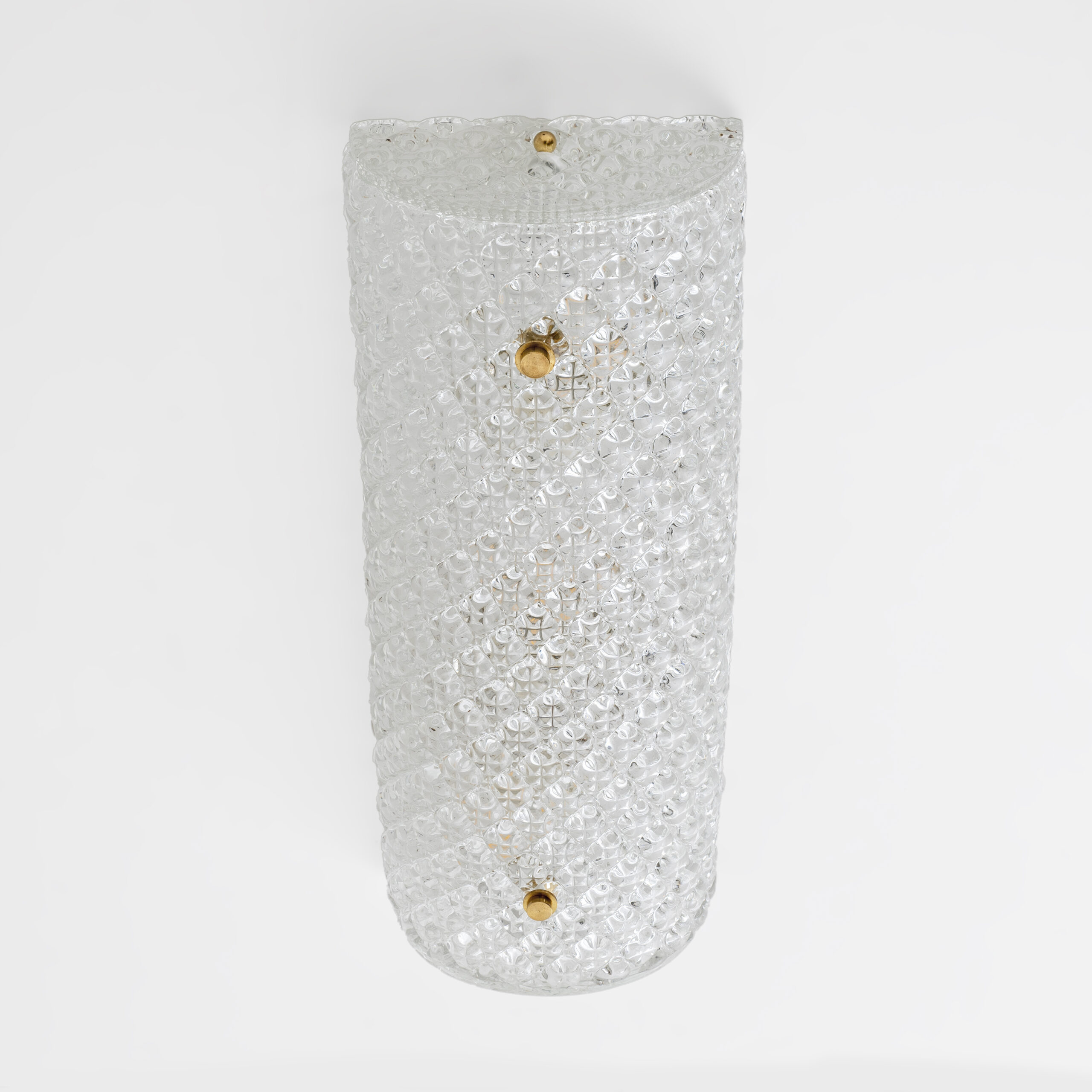 Pair of Modern Italian Murano Glass Textured Wall Sconces