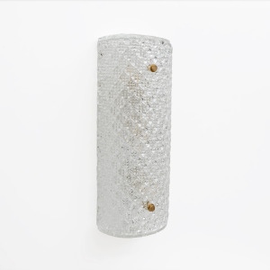 Pair of Modern Italian Murano Glass Textured Wall Sconces