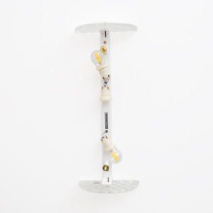 Pair of Modern Italian Murano Glass Textured Wall Sconces