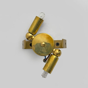 Pair of Modern Murano Glass Gold Leaf Sconces