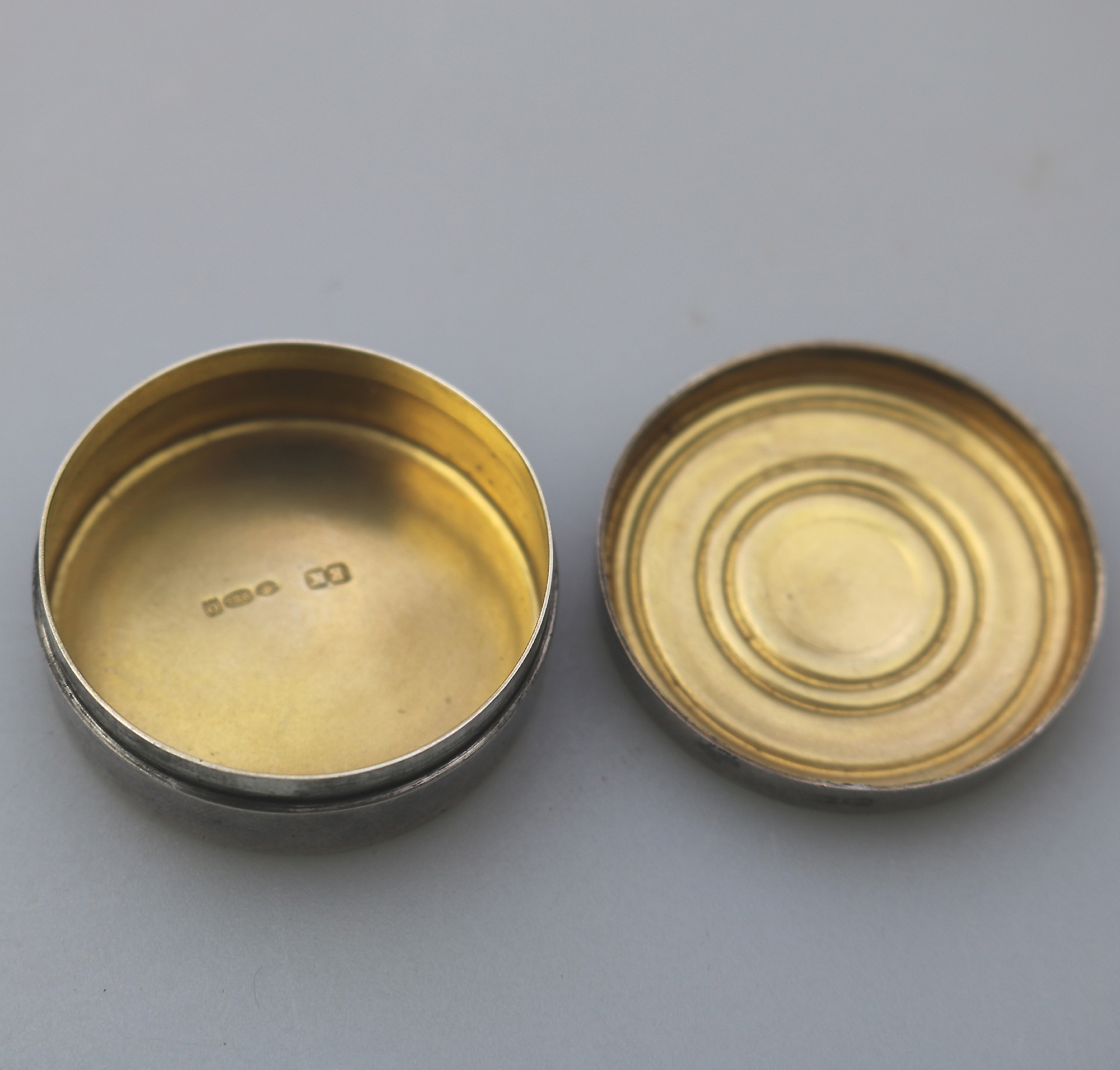A very rare antique Asprey sterling solid silver and enamel Pill Box C.1909