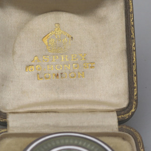 A very rare antique Asprey sterling solid silver and enamel Pill Box C.1909