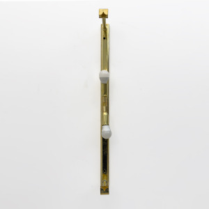 Pair of Modern Amber Murano Glass and Brass Sconces