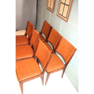 Scandinavian rosewood dining chairs