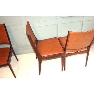Scandinavian rosewood dining chairs