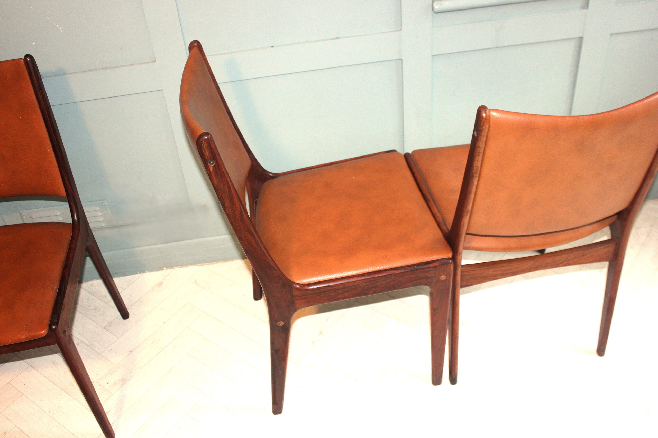 Scandinavian rosewood dining chairs